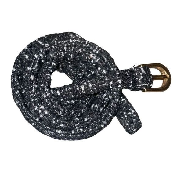 Vintage Boucle Knit Skinny Belt - Bid Now = Discounted Shipping - Picture 7 of 13